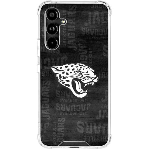 NFL Jacksonville Jaguars Black & White Galaxy A54 5G Clear Case