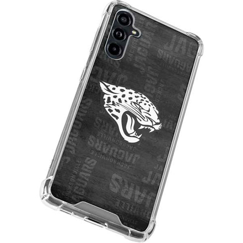 NFL Jacksonville Jaguars Black & White Galaxy A54 5G Clear Case