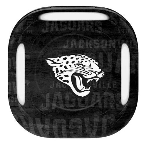 NFL Jacksonville Jaguars Black & White Galaxy Buds Pro Skin