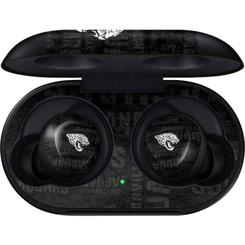 NFL Jacksonville Jaguars Black & White Galaxy Buds Skin