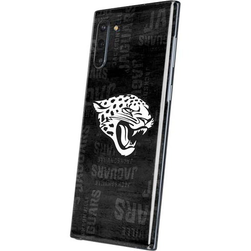 NFL Jacksonville Jaguars Black & White Galaxy Note 10 Skin