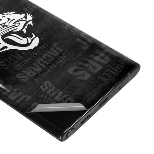 NFL Jacksonville Jaguars Black & White Galaxy Note 10 Skin