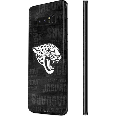 NFL Jacksonville Jaguars Black & White Galaxy Note 8 Skin