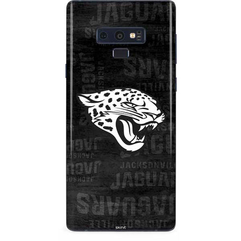 NFL Jacksonville Jaguars Black & White Galaxy Note 9 Skin