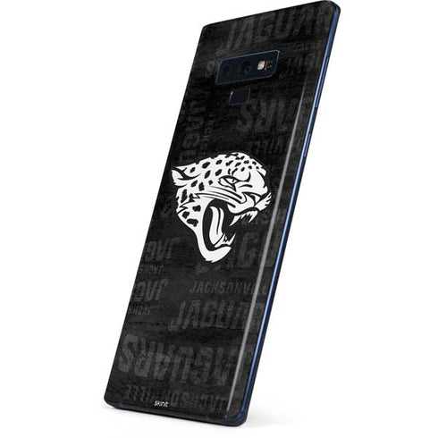 NFL Jacksonville Jaguars Black & White Galaxy Note 9 Skin