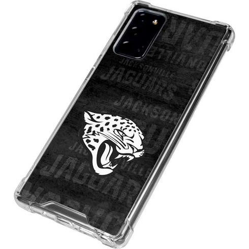 NFL Jacksonville Jaguars Black & White Galaxy Note20 5G Clear Case