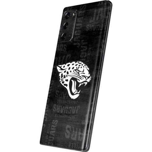 NFL Jacksonville Jaguars Black & White Galaxy Note20 5G Skin