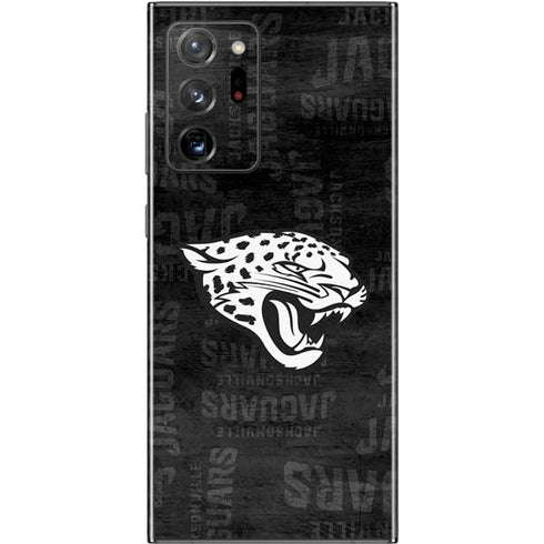 NFL Jacksonville Jaguars Black & White Galaxy Note20 Ultra 5G Skin