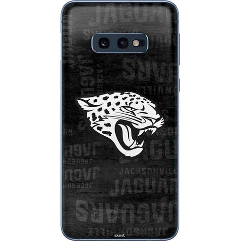 NFL Jacksonville Jaguars Black & White Galaxy S10e Skin