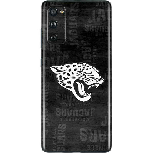NFL Jacksonville Jaguars Black & White Galaxy S20 Fan Edition Skin