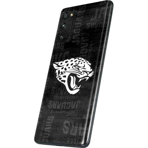 NFL Jacksonville Jaguars Black & White Galaxy S20 Fan Edition Skin