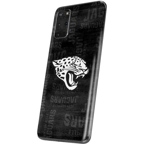 NFL Jacksonville Jaguars Black & White Galaxy S20 Plus Skin