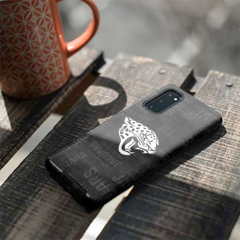 NFL Jacksonville Jaguars Black & White Galaxy S20 Pro Case