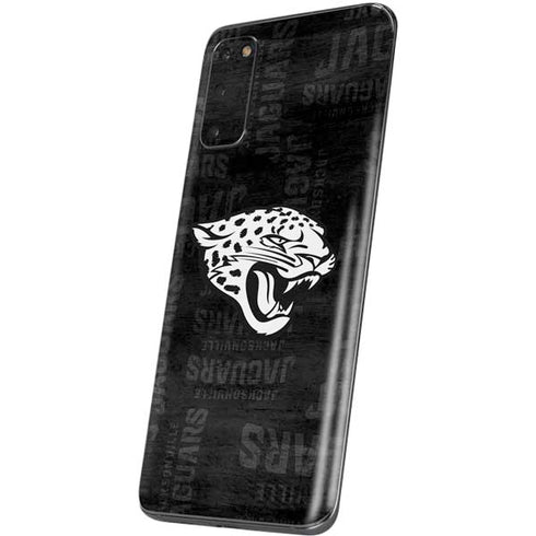 NFL Jacksonville Jaguars Black & White Galaxy S20 Skin