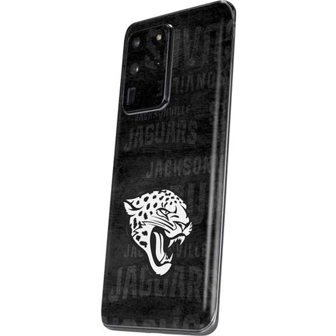 NFL Jacksonville Jaguars Black & White Galaxy S20 Ultra 5G Skin