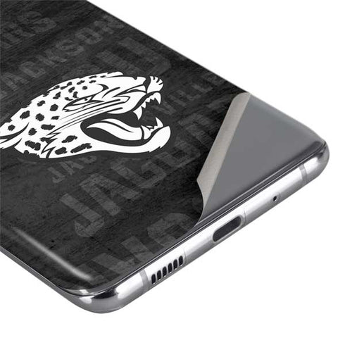 NFL Jacksonville Jaguars Black & White Galaxy S20 Ultra 5G Skin