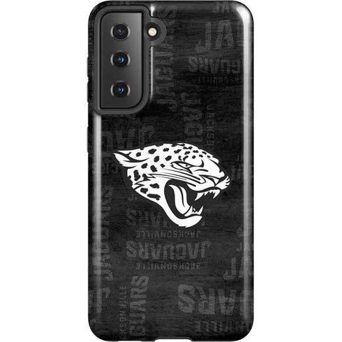 NFL Jacksonville Jaguars Black & White Galaxy S21 5G Pro Case