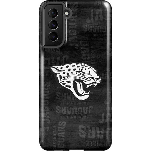 NFL Jacksonville Jaguars Black & White Galaxy S21 Plus 5G Pro Case