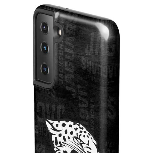 NFL Jacksonville Jaguars Black & White Galaxy S21 Plus 5G Pro Case