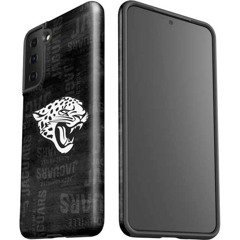 NFL Jacksonville Jaguars Black & White Galaxy S21 Plus 5G Pro Case
