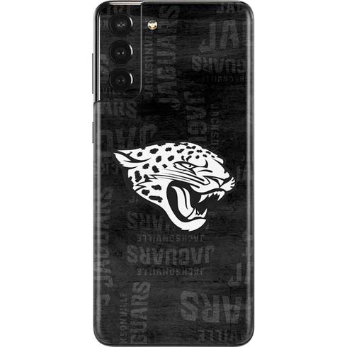 NFL Jacksonville Jaguars Black & White Galaxy S21 Plus 5G Skin