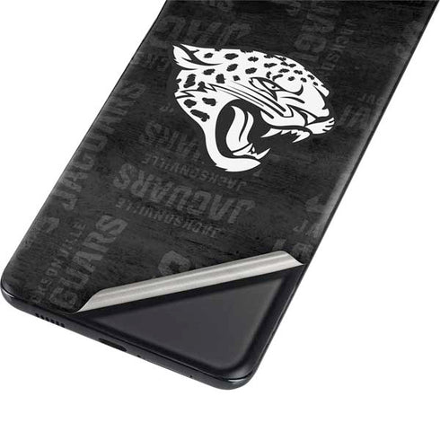 NFL Jacksonville Jaguars Black & White Galaxy S21 Ultra 5G Skin