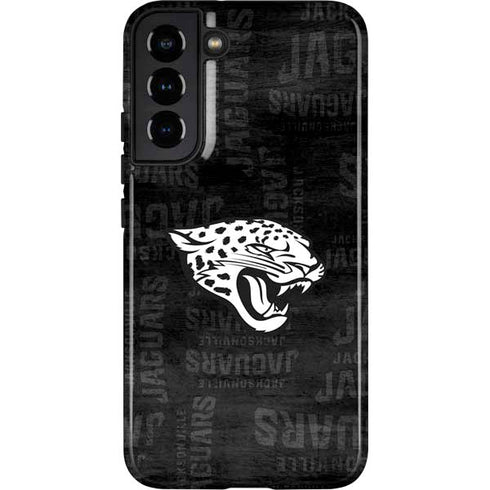 NFL Jacksonville Jaguars Black & White Galaxy S22 Plus Pro Case