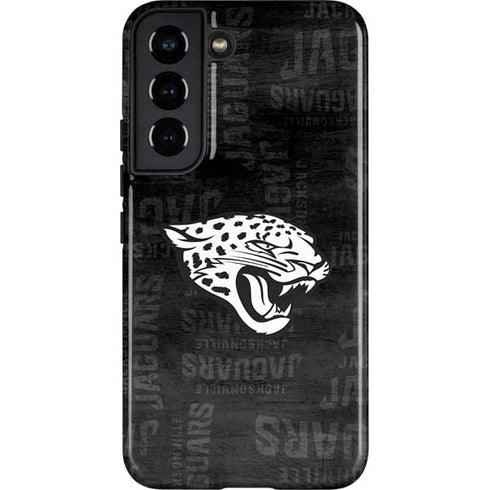 NFL Jacksonville Jaguars Black & White Galaxy S22 Pro Case