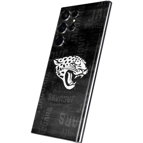 NFL Jacksonville Jaguars Black & White Galaxy S22 Ultra Skin