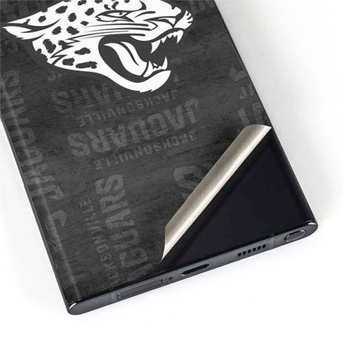 NFL Jacksonville Jaguars Black & White Galaxy S22 Ultra Skin