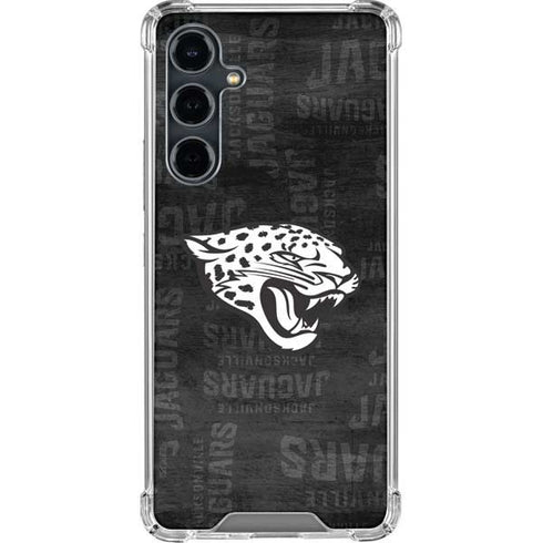 NFL Jacksonville Jaguars Black & White Galaxy S23 FE Clear Case