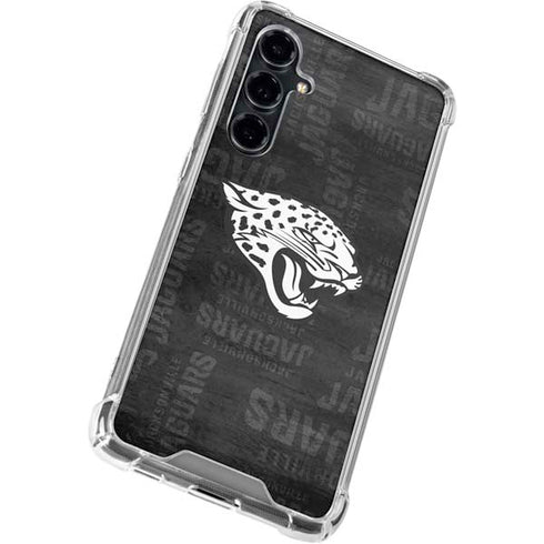 NFL Jacksonville Jaguars Black & White Galaxy S23 FE Clear Case