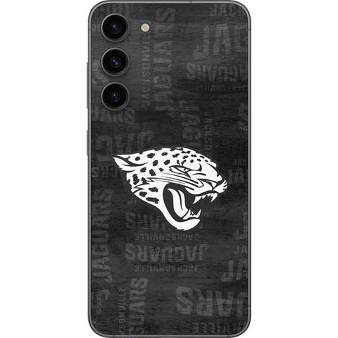 NFL Jacksonville Jaguars Black & White Galaxy S23 Plus Skin