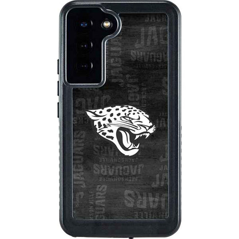 NFL Jacksonville Jaguars Black & White Galaxy S23 Plus Waterproof Case