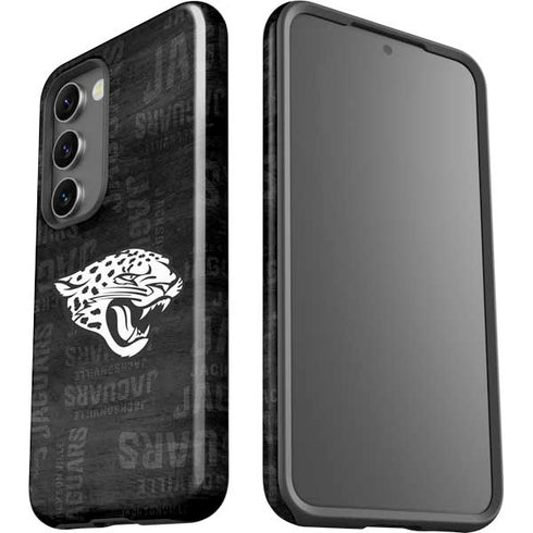 NFL Jacksonville Jaguars Black & White Galaxy S23 Pro Case