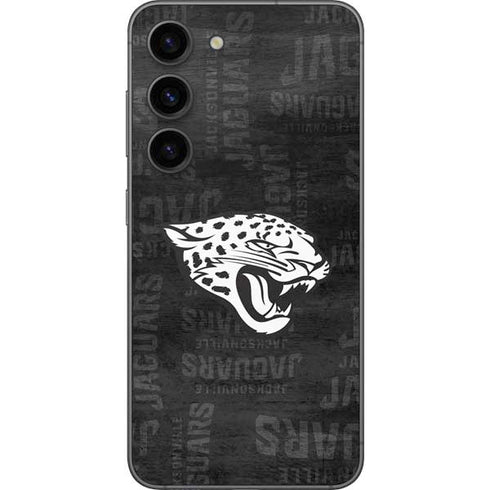 NFL Jacksonville Jaguars Black & White Galaxy S23 Skin