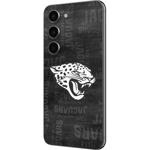 NFL Jacksonville Jaguars Black & White Galaxy S23 Skin