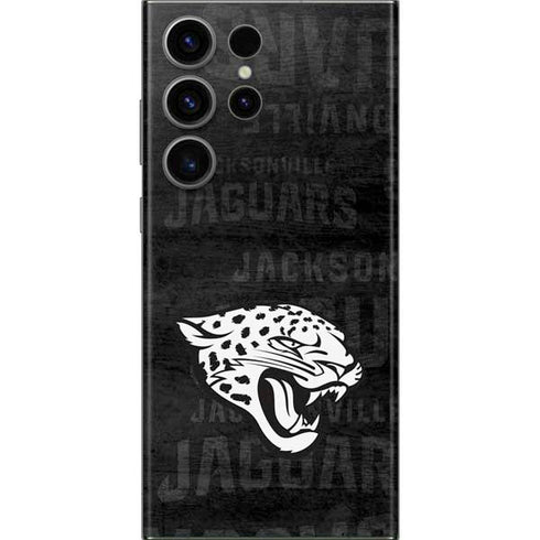 NFL Jacksonville Jaguars Black & White Galaxy S23 Ultra Skin