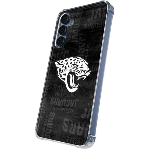 NFL Jacksonville Jaguars Black & White Galaxy S24 Clear Case