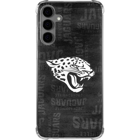 NFL Jacksonville Jaguars Black & White Galaxy S24 Plus Clear Case