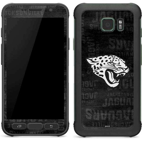 NFL Jacksonville Jaguars Black & White Galaxy S7 Active Skin
