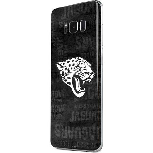 NFL Jacksonville Jaguars Black & White Galaxy S8 Skin