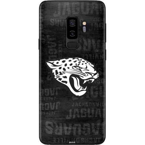 NFL Jacksonville Jaguars Black & White Galaxy S9 Plus Skin