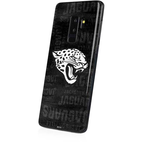 NFL Jacksonville Jaguars Black & White Galaxy S9 Plus Skin