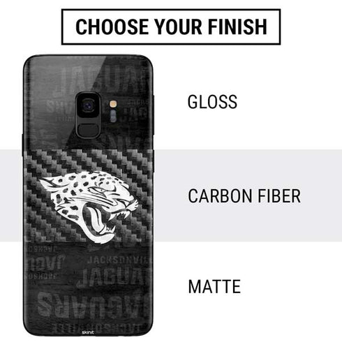 NFL Jacksonville Jaguars Black & White Galaxy S9 Skin