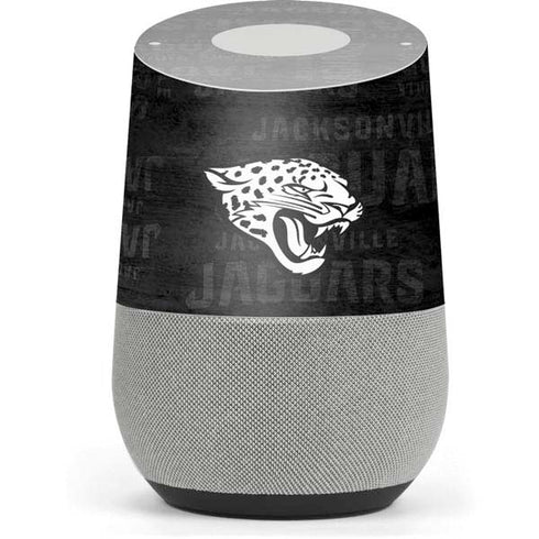 NFL Jacksonville Jaguars Black & White Google Home Skin