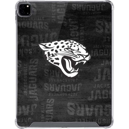 NFL Jacksonville Jaguars Black & White iPad Pro 12.9in (2020) Clear Case