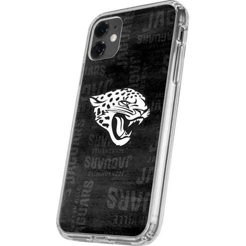 NFL Jacksonville Jaguars Black & White iPhone 11 Clear Case