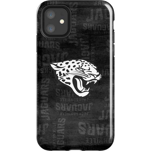 NFL Jacksonville Jaguars Black & White iPhone 11 Impact Case