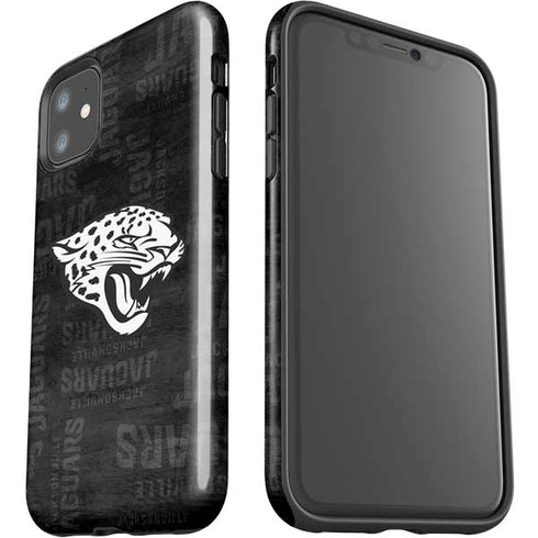 NFL Jacksonville Jaguars Black & White iPhone 11 Impact Case